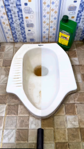 SHINE STAR - COD !! TOPRON Pembersih Kamar Mandi Kerak Keramik Wastafel WC Closet Paling Ampuh isi 1 Liter + GRATIS KUAS CANTIK - Lazada