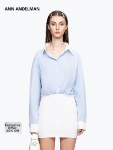 ANN ANDELMAN | Patchwork Fake Two-piece Blouse