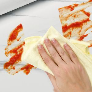 Vân đá cẩm thạch nhãn dán không thấm nước dày Giấy dán tường tự dính phòng tắm nhà bếp miếng dán tường hình gạch ngói