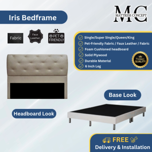 Mattress Concept Iris Divan Bedframe Pet Friendly Fabric/Faux Leather/Fabric All Size Available