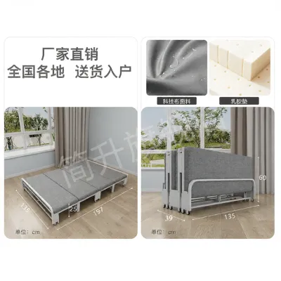 Foldable Bed Cabinet Integrated Nap Single Wall Bed Multi-Function Balcony Hidden Bed Closet for Small Household