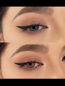 Eyeshare Softlens 1 Pasang Warna Lensa Kontak LUCERNE Seri Biru Lensa Kontak Cosplay Abu-abu Cokelat Merah Muda