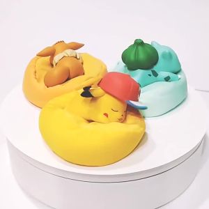 Takara Tomy | Position Pikachu Eevee Poket Gift Pokemon Starry Dream Series Action Figures Bulbasaur Snorlax Jirachi Monster Model Ornaments