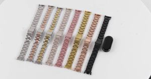 Straps for Xiaomi Mi Band 10 9 8 nfc miband10 Metal Stainless Steel Pulseira Correa Bracelet Mi band 10 Wrist Replacement Belt