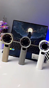 VIRAL Kipas Angin Tangan Digital Turbo Fan High Speed 120 Gear Wind Digital Display Adjustable