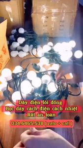 ( Bảo Hành 1 Năm )Dây Đèn 5M 10 Bóng 10M 20 Bóng Bóng 3W Ánh Sáng Vàng Trắng Nháy RGB Mix Màu Trang Trí Sân Vườn Ngoài Trời Chống Nước