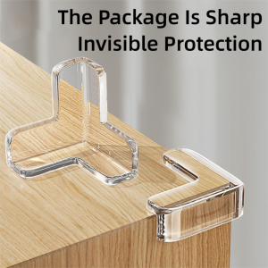 Transparent table corner protective pad anti-collision wrap corner silicone & glass & furniture sharp corner protective pad