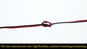 Retail And Wholesale 20m 50m 100m Black Red 2 Cores 1 Square Power Cord Audio Car Speaker Cable Sheath Led Monitoring Wire