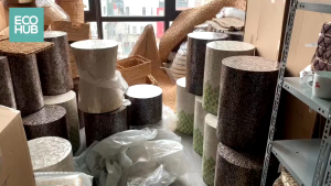 Ghế đôn khảm trai ECOHUB cao cấp Bàn sang trọng tô điểm thêm cho căn phòng của bạn | E00355