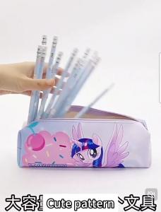 Pony Kids Pencil Case Pencil Box for girls Student School Stationery