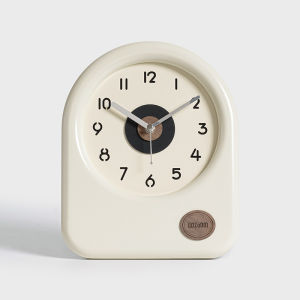 Elegant Minimalist Desktop Clock Home Living Room Decorative Accessories Entrance TV Cabinet Wood Material Simple Style