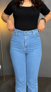 Highwaist Cutbray Jeans Wanita - Celana Panjang Denim Cutbray Korean Style