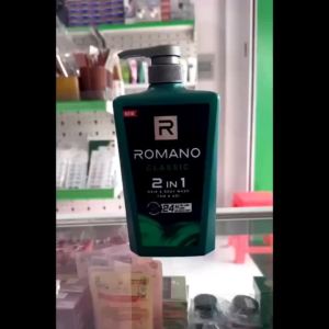 Sữa tắm gội 2 trong 1 Romano Men Classic OK004 hương nước hoa nam tính 650g