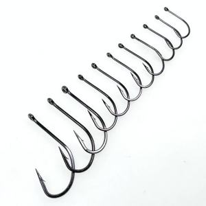 Bimoo 25PCS Multiple Purpose High Carbon Steel Fish Hook Nmyph Fly Sabiki Rig Hook Carp Fishing Hook Saltwater Jig Lure Hooks