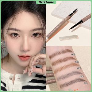 2 in 1 ดินสอเขียนคิ้ว กันน้ำ Double Eyebrow Pencil หมุน - สีของเลือด 2 นักชื่อ หมายถึงปัดคิ้ว เป็นไลบรารี