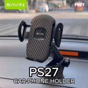 BAVIN PS27 Car Phone Holder Strong Adsorption Car Mount Phone Protective Phone Holder Stand for Dashboard and Windscreen
