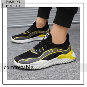 QJshop ใหม่ รองเท้าผ้าใบคุณผู้ชาย พื้นนิ่มสวมใส่สบาย ใส่ได้ทุกโอกาส ลวดลายสลับสีสุดเท่ห์ มีให้เลือก 2 เฉดสี เสริมบุคลิกได้ในพริบตา