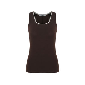 Fano | Áo Knit Dây Đan Màu Đối Lập