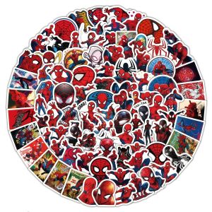 Bandai | 50/108pcs Marvel Spider-Man Stickers — DIY Graffiti Decorations for Laptops Water Bottles and Luggage