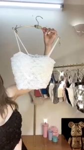 [FreeshipMAX] Áo Lót Nữ Bra Hai Dây Hình Hoa Hồng Nổi Có Mút Ngực