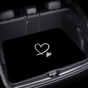 VIKAMA Simple Love Trunk Mat Dirt Resistant Non Slip Universal Car Boot Liner Car Interior Decor