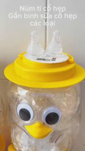 Núm Vú Cổ Hẹp Aki Núm ti cho bé Siêu Mềm 1 Bịch 1 Cái