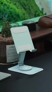 360 Rotatable Metal Phone Tablet Stand Foldable Desktop Phone Holder Smartphone Kickstand Tablets Anti-Slip Desk Mount Brackets