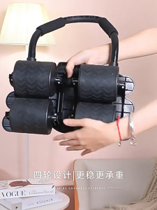 SG【READY STOCK】🔥New abdominal muscle wheel automatic rebound mobile phone interconnection abdominal muscle thin belly artifact Abdominal wheel