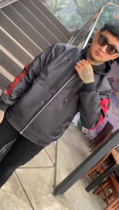 RA Cloth Jaket Bomber Pria Cyber Waterproof Hitam Genious Jaket Motor Sunmory Premium