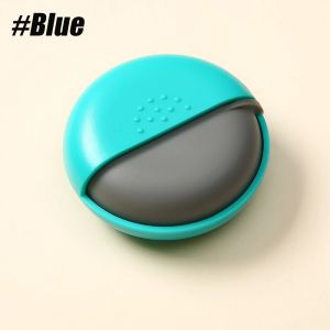 Portable Small Pill Box for Purse - Compact Leak-Proof Medicine Container for Pills Vitamins Fish Oil Supplements - BPA-Free
