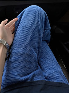 LIUBU | Textured Breathable Flared Loose Straight Trousers