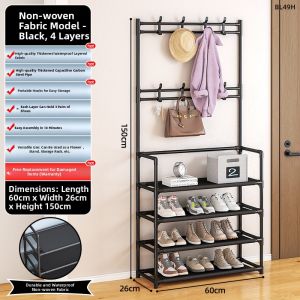 LIANGJUZHIGE | Space Saving Shoe Rack & Coat Hanger