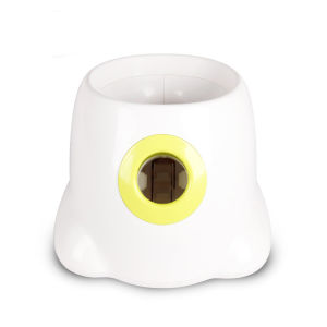 HATELI Funny Pet Electric Toy Transmitter Interaction Dog Pet Ball Throwing Toys Tennis Launcher Automatic Throwing Machine Section Emission with 3 Free Balls