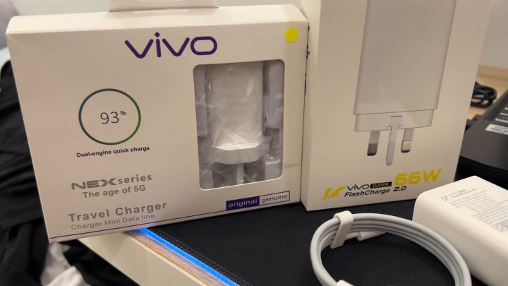 Vivo 33w 66w Fast Charger Flash Charge Adapter With Type-C Cable