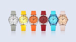 Naviforce นาฬิกาข้อมือผู้หญิง NF5041 หน้าปัดกลม สายหนัง กันน้ำ ระบบอนาล็อก