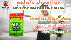 VIÊN GIẢM HẤP THỤ CALO HỖ TRỢ VÓC DÁNG FINE JAPAN (GÓI 75 NGÀY - 375 VIÊN)