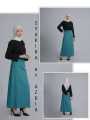 Rok kerja wanita kantor A line pinggang karet elastis polyester premium import stretch syakira. 