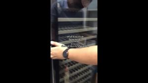 ตู้แช่ไวน์ WineCeller รูปแบบ SC-450AJP ชุด 130-168 ขวด ต่ำสุด 10-18 องศา ราคา 14 ชั้น พร้อม ชั้น วางแก้ว, ชั้น ไม้ ปรับระดับ