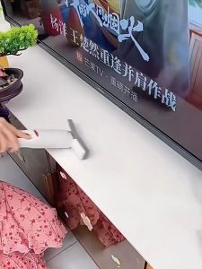 KAPEKANZ ไม้ถูพื้นมินิ ไม้ม็อบฟองน้ำ PVA หมุนได้ 360 องศา ไม่ต้องบีบด้วยมือ ขนาดเล็ก พกพาง่าย สําหรับทําความสะอาดกระจก หน้าต่าง โต๊ะ ห้องครัว ห้องน้ํา