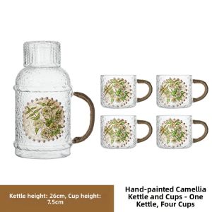 Heat-Resistant Aesthetic Glass Cold Water Pitcher Set