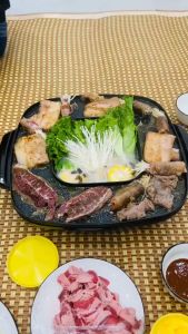 Bếp lẩu nướng đa năng Fulco cao cấp chính hãng bảo hành 12 tháng Nồi lẩu nướng điện 2 trong 1 không khói nhiệt cao