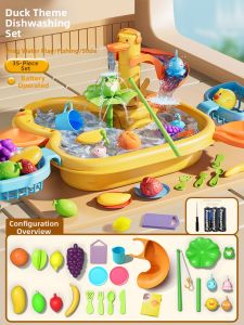 XIDIQI | Recycling Water Kitchen Toy Dishwasher Playset