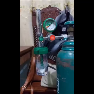 Oxygen Regulator With Pressure Gauge Oxygen Tank Medical Complete Set With Wrench Nasal Cannula