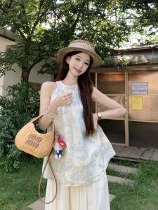 Korean Style Heavy Embroidery Vest Womens Outerwear Sweet Spicy Chic Top Slimming Effect Autumn New Arrival 2025