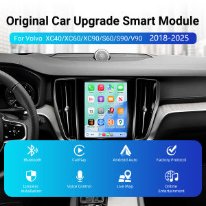 Wireless CarPlay & Android Auto Decoder Retrofit Kit for Volvo V60 V90 S60 XC40 XC60 XC90 S90 2018-2025 9inch Screen Upgrade