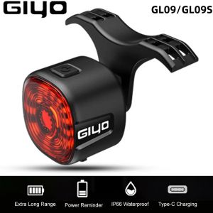 Giyo đi xe đạp đèn hậu thông minh/ánh sáng bình thường MTB xe đạp trên đường IP66 không thấm nước an toàn ban đêm đèn Đèn hậu xe hơi Phụ kiện đi xe