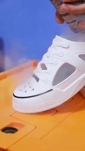 (LÙI 1 SIZE) Giày nhựa lười sneaker nam nữ Duwa- chất EVA siêu nhẹ lỗ thoáng khí đi mưa đi biển thời trang IDEP GL030
