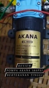 Paket Pompa Booster Khusus Mesin Cuci - Pompa DC 12V Otomatis On Off