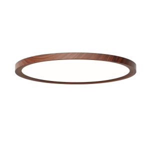 DGY | Ultra-thin Minimalist Retro Style Walnut-color Ceiling Light
