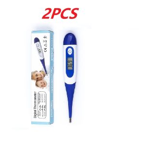 Electronic Digital Thermometer Soft Head Home First Aid Kit Fever Baby Adult Head Oral Armpit Temperature Measurement Instrument